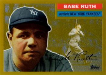 2010 Topps - Babe Ruth Gold Refractors #2 Babe Ruth Front