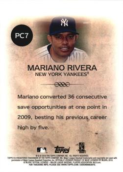 2010 Topps - Legends Platinum Chrome #PC7 Mariano Rivera Back