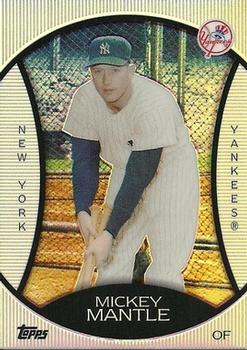 2010 Topps - Legends Platinum Chrome #PC1 Mickey Mantle Front