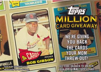 2010 Topps - Million Card Giveaway #TMC-13 Bob Gibson Front