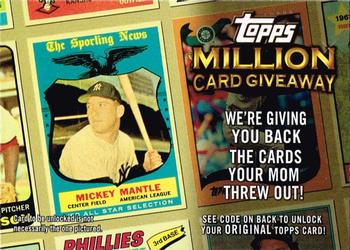 2010 Topps - Million Card Giveaway #TMC-16 Mickey Mantle Front