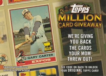 2010 Topps - Million Card Giveaway #TMC-22 Gary Carter Front