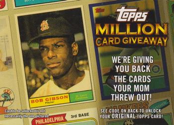 2010 Topps - Million Card Giveaway #TMC-23 Bob Gibson Front