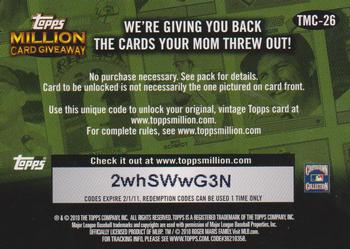 2010 Topps - Million Card Giveaway #TMC-26 Roger Maris Back