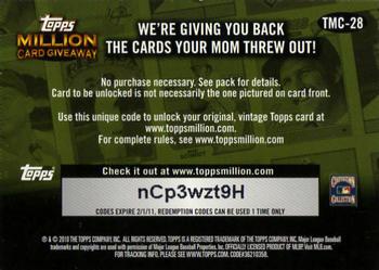 2010 Topps - Million Card Giveaway #TMC-28 Mike Schmidt Back