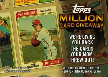 2010 Topps - Million Card Giveaway #TMC-28 Mike Schmidt Front