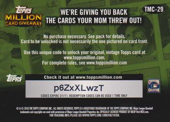 2010 Topps - Million Card Giveaway #TMC-29 Carl Yastrzemski Back