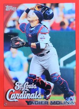 2010 Topps - Red #476 Yadier Molina Front