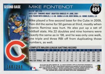 2010 Topps - Red #484 Mike Fontenot Back