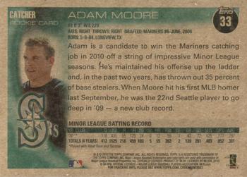 2010 Topps - Vintage Cardstock #33 Adam Moore Back
