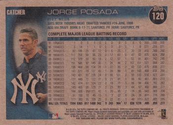 2010 Topps - Vintage Cardstock #120 Jorge Posada Back