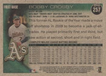 2010 Topps - Vintage Cardstock #257 Bobby Crosby Back