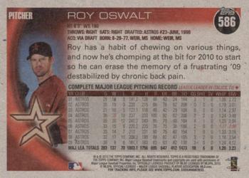 2010 Topps - Vintage Cardstock #586 Roy Oswalt Back