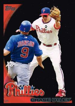 2010 Topps - Black #300 Chase Utley Front