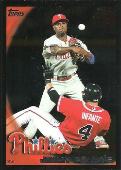 2010 Topps - Black #403 Jimmy Rollins Front