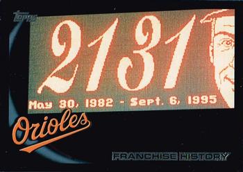2010 Topps - Black #428 Orioles Franchise History Front