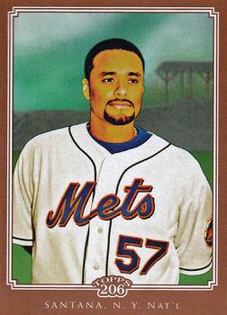 2010 Topps 206 - Bronze #16 Johan Santana Front