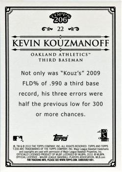 2010 Topps 206 - Bronze #22 Kevin Kouzmanoff Back