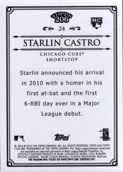 2010 Topps 206 - Bronze #24 Starlin Castro Back