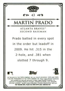 2010 Topps 206 - Bronze #43 Martin Prado Back