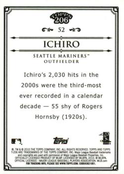2010 Topps 206 - Bronze #52 Ichiro Suzuki Back