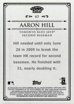 2010 Topps 206 - Bronze #65 Aaron Hill Back