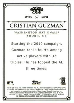 2010 Topps 206 - Bronze #67 Cristian Guzman Back