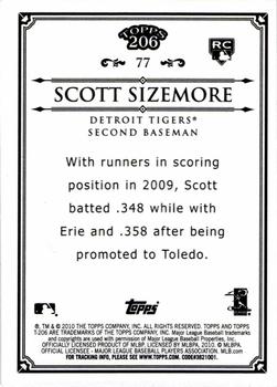 2010 Topps 206 - Bronze #77 Scott Sizemore Back