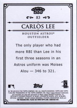 2010 Topps 206 - Bronze #83 Carlos Lee Back