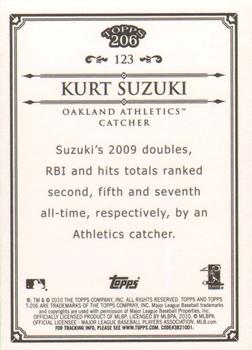2010 Topps 206 - Bronze #123 Kurt Suzuki Back