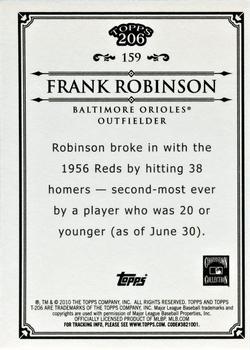 2010 Topps 206 - Bronze #159 Frank Robinson Back