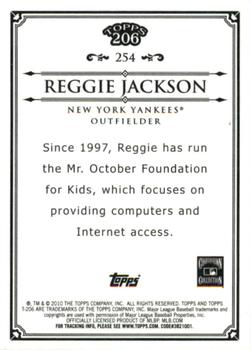 2010 Topps 206 - Bronze #254 Reggie Jackson Back