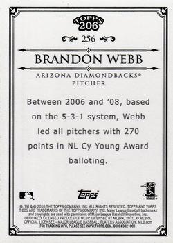 2010 Topps 206 - Bronze #256 Brandon Webb Back