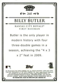 2010 Topps 206 - Bronze #260 Billy Butler Back