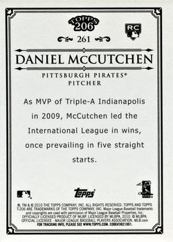 2010 Topps 206 - Bronze #261 Daniel McCutchen Back