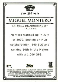 2010 Topps 206 - Bronze #297 Miguel Montero Back