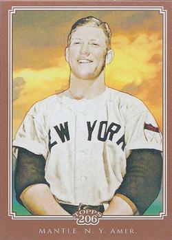 2010 Topps 206 - Bronze #91 Mickey Mantle Front
