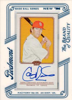 2010 Topps 206 - Mini Framed Autographs Piedmont #TA-CR Colby Rasmus Front