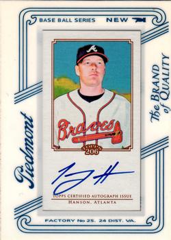 2010 Topps 206 - Mini Framed Autographs Piedmont #TA-TH Tommy Hanson Front