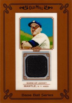 2010 Topps 206 - Mini Framed Relics Old Mill #TR-MM Mickey Mantle Front