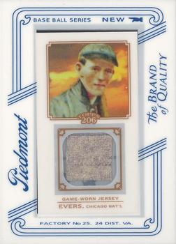 2010 Topps 206 - Mini Framed Relics Piedmont #TR-JE Johnny Evers Front