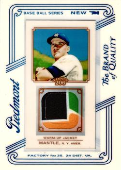 2010 Topps 206 - Mini Framed Relics Piedmont #TR-MM Mickey Mantle Front
