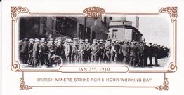 2010 Topps 206 - Mini Historical Events #HE11 Jan 3rd 1910 / British miners strike for 8-hour working day Front