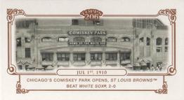 2010 Topps 206 - Mini Historical Events #HE16 Jul 1st 1910 / Chicago's Comiskey Park opens, St Louis Browns beat White Sox 2-0 Front
