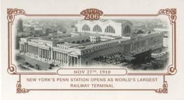 2010 Topps 206 - Mini Historical Events #HE19 Nov 27th 1910 / NY's Penn Station opens as world's largest railway terminal Front