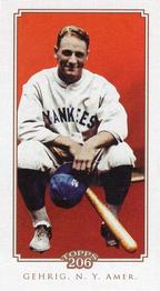 2010 Topps 206 - Mini Piedmont #182 Lou Gehrig Front