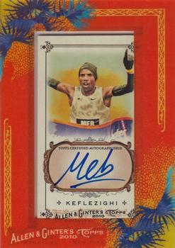 2010 Topps Allen & Ginter - Autographs #AGA-MKE Meb Keflezighi Front