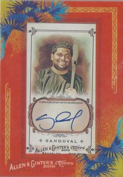 2010 Topps Allen & Ginter - Autographs #AGA-PS Pablo Sandoval Front