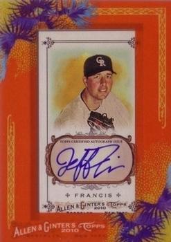 2010 Topps Allen & Ginter - Autographs #AGA-JF Jeff Francis Front