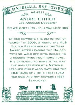 2010 Topps Allen & Ginter - Baseball Highlights #AGHS11 Andre Ethier Back